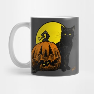 Still Life with Feline and Gourd Mug